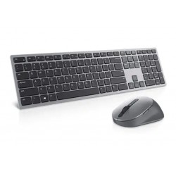 Dell Premier Multi-Device Wireless Keyboard and Mouse KM7321W Безжичен Комплект Клавиатура и Мишка с Bluetooth 5.0 – Grey