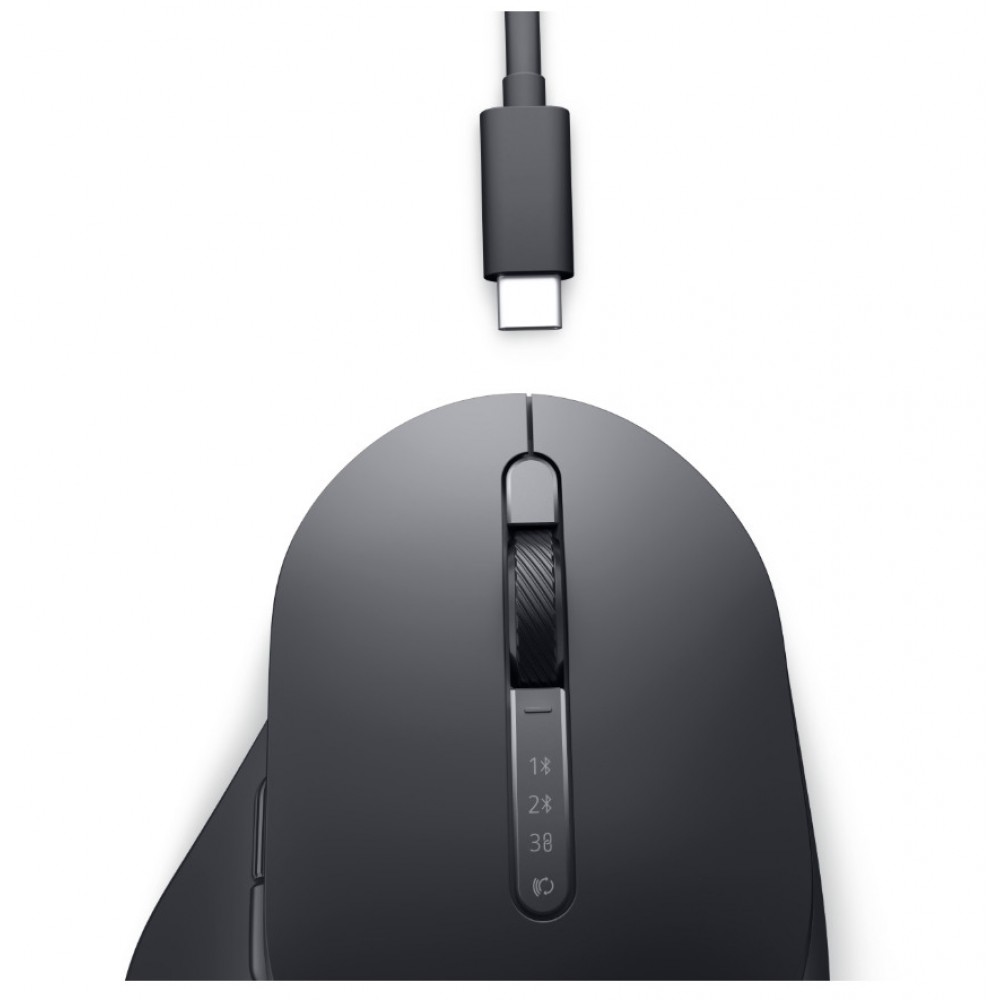 Dell Pro MS900 – Безжична мишка, 8000 DPI, 7 бутона, Лазерен сензор, Bluetooth - Черен