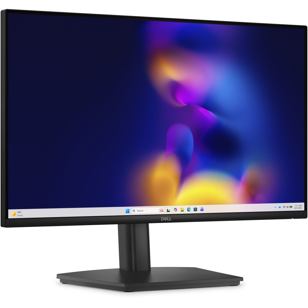 Монитор Dell E2426HS 23.8" Full HD IPS, 120Hz, 5ms, 2×4W високоговорители, регулируема стойка, HDMI, DisplayPort, VGA, черен