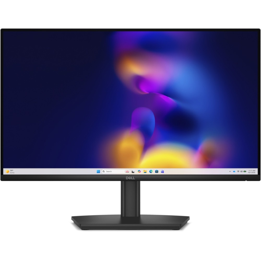 Монитор Dell E2426HS 23.8" Full HD IPS, 120Hz, 5ms, 2×4W високоговорители, регулируема стойка, HDMI, DisplayPort, VGA, черен