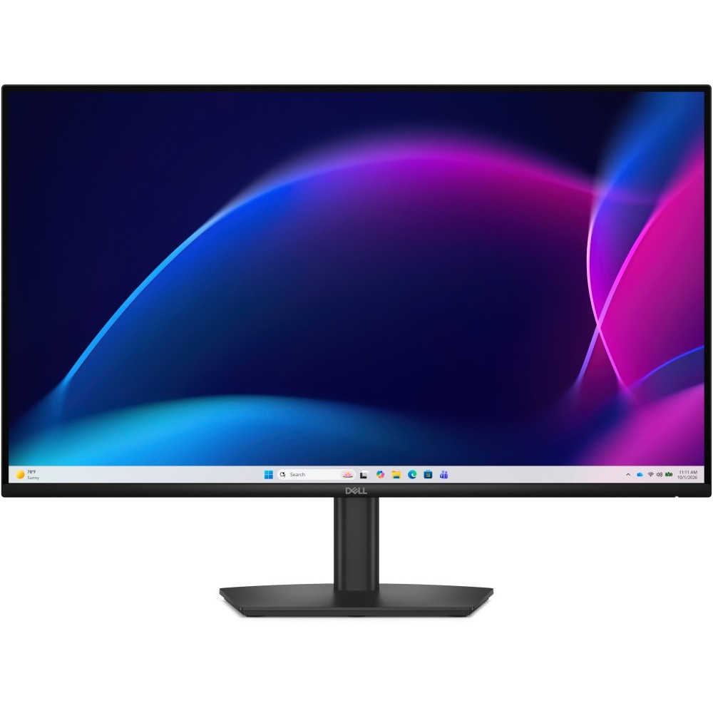 Монитор Dell E2726H 27" Full HD IPS, 120Hz, 5ms GTG, HDMI, DisplayPort, VGA, Eye Comfort, черен