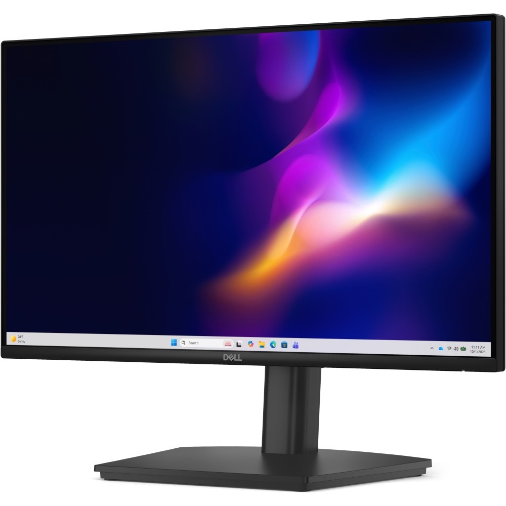 Монитор Dell E2226HS 21.5" Full HD IPS, 100Hz, 5ms, 2×4W високоговорители, регулируема стойка, HDMI, DisplayPort, VGA, черен