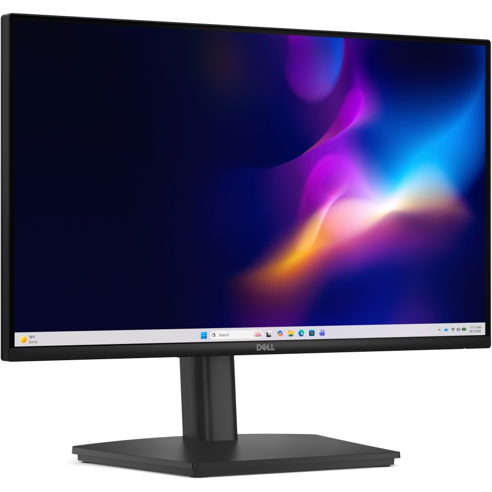 Монитор Dell E2226HS 21.5" Full HD IPS, 100Hz, 5ms, 2×4W високоговорители, регулируема стойка, HDMI, DisplayPort, VGA, черен