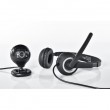 HAMA HS-P150, Слушалки с микрофон, Камера Spy Protect 720P, Черен  Комплект