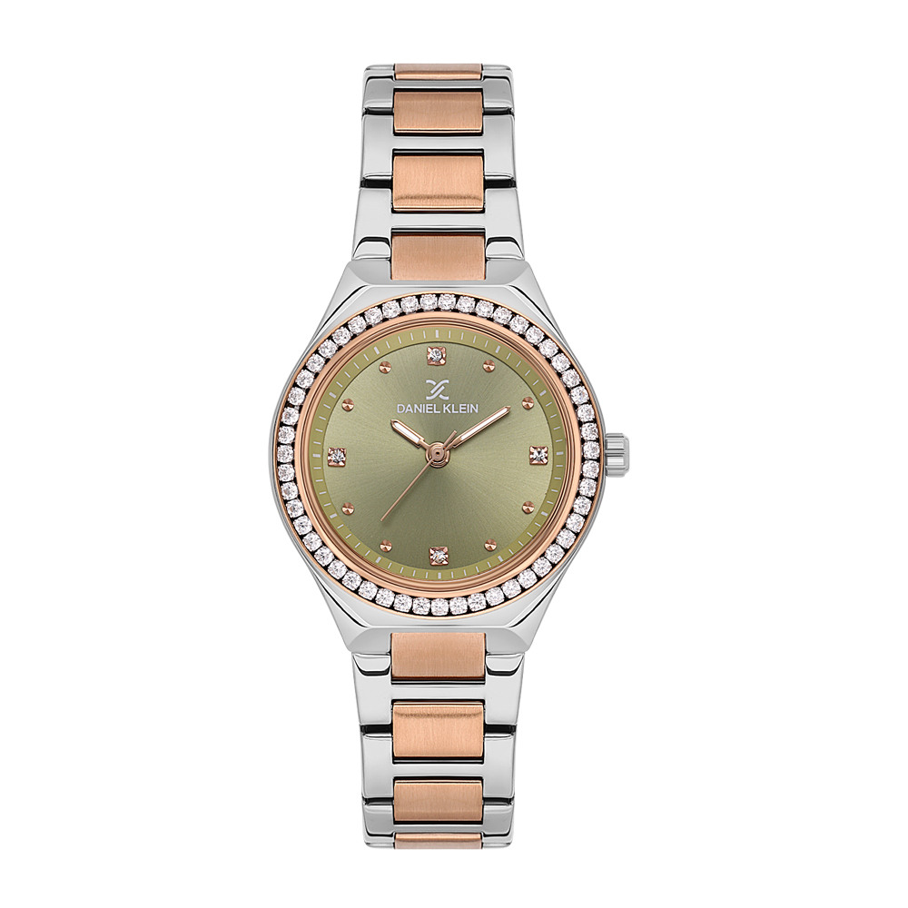 Daniel Klein DK.1.13765-5 Premium Дамски часовник Сребро/Розово злато- сив циферблат, стоманена верижка