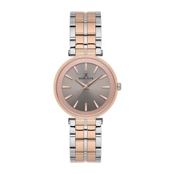 Daniel Klein DK.1.13768-6 Premium Дамски часовник Сребро/Розово злато- сив циферблат, верижка от неръждаема стомана