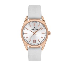 Daniel Klein DK.1.13770-4 – Дамски, Кварц, 32mm, Бяла кожа, Дата, 3 ATM - Premium