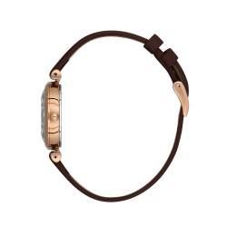 Daniel Klein DK.1.13919-5 – Дамски, Кварц, 37mm, Кафява кожа, Кристали, 3 ATM - Premium