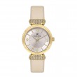 Daniel Klein DK.1.13967-3 – Дамски, Кварц, 40mm, Бежова кожа, Кристали, 3 ATM - Premium