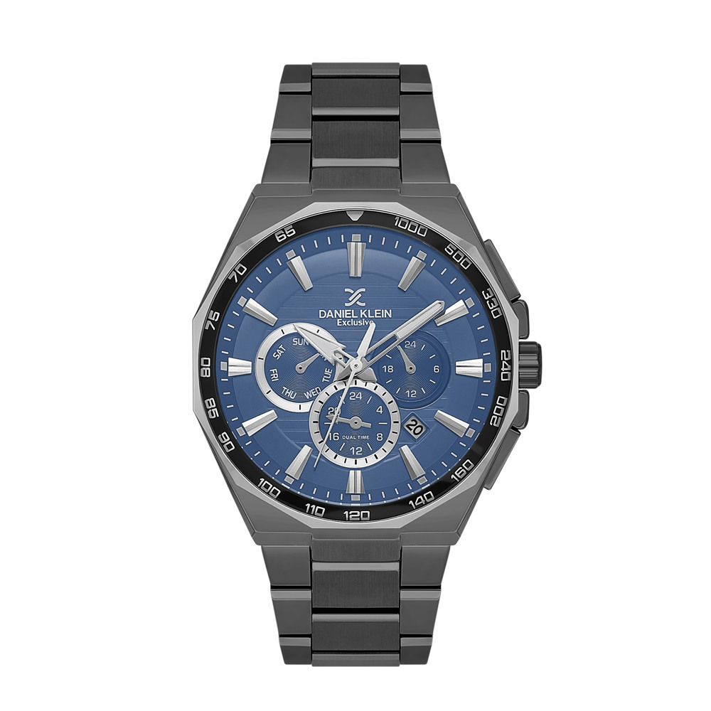 Daniel Klein DK.1.13977-4 - Мъжки часовник, Exclusive, Кварцов, 44.5mm, 5 ATM, Син