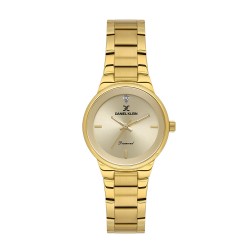 Daniel Klein DK.1.14136-2 – Дамски, Кварц, 30mm, Стомана, Злато, Диамант, 3ATM - Diamond