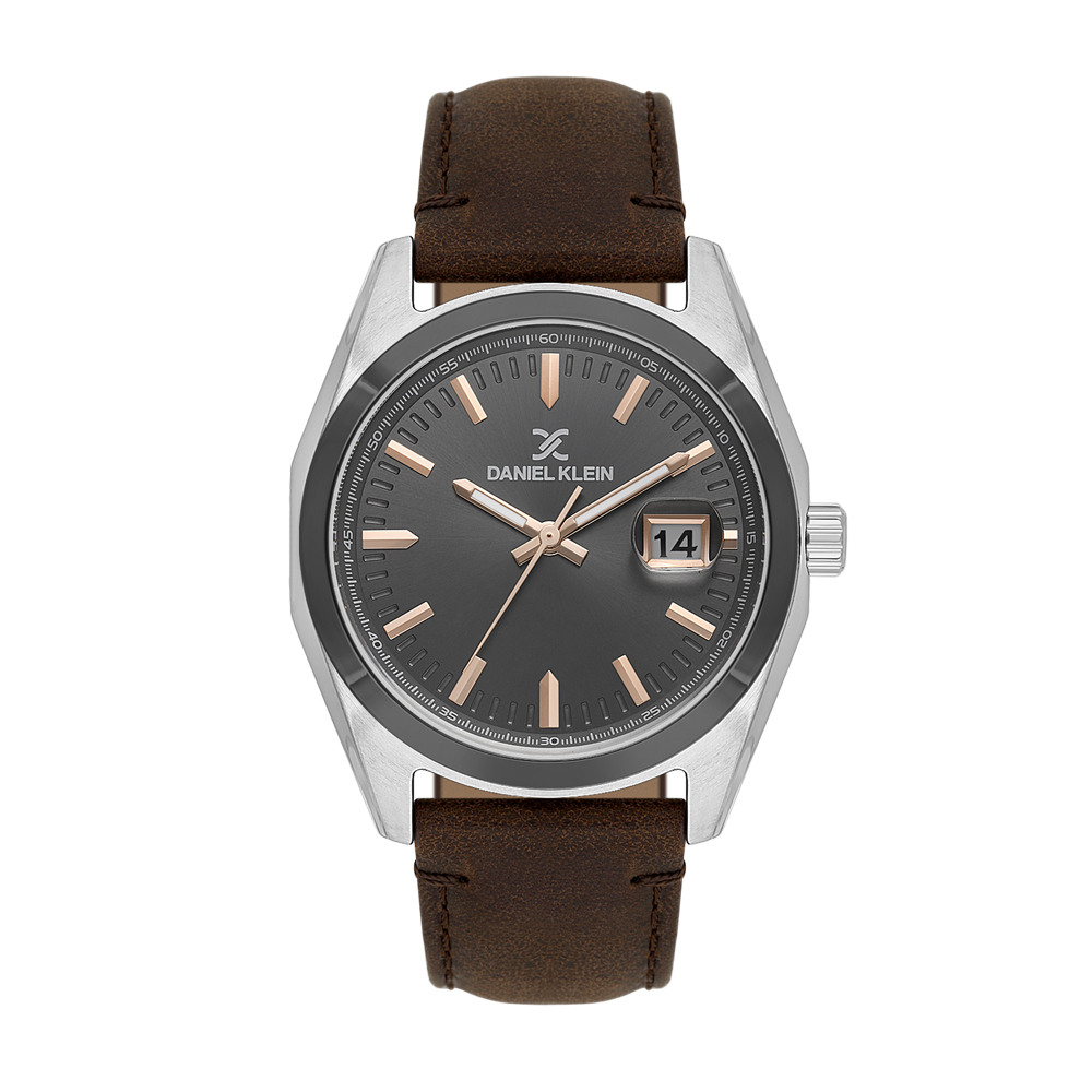 Daniel Klein DK.1.14138-6 - Мъжки часовник, Premium, Кварцов, 42mm, 5 ATM, Сив