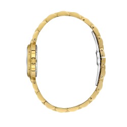 Daniel Klein DK.1.14173-3 – дамски часовник, кварцов, 30.5 mm, бял, дата, златна верижка