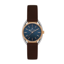 Daniel Klein DK.1.14181-6 – дамски часовник, кварцов, 28 mm, син, кафява кожа