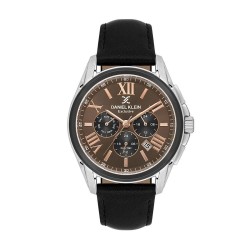 Daniel Klein DK.1.14223-6 - Мъжки часовник, Exclusive, Кварцов, 44mm, 5 ATM, Кафяв