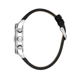 Daniel Klein DK.1.14255-1 – Мъжки, Кварц, 44mm, Черна кожа, Дата/ден/2 време, 5 ATM - Exclusive