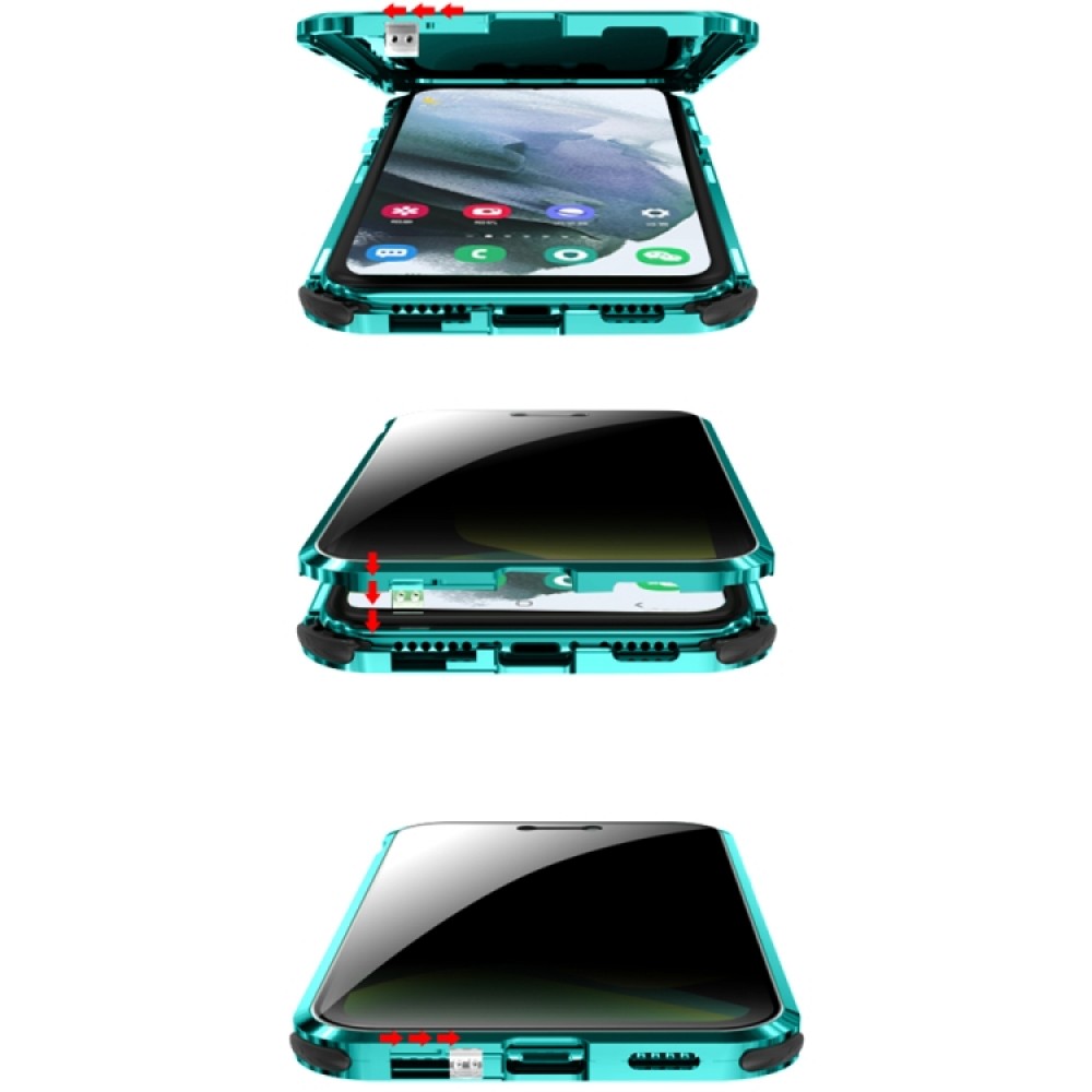Samsung Galaxy S21 Ultra 5G View Window/ Magnetic Metal Frame Калъф и Протектор