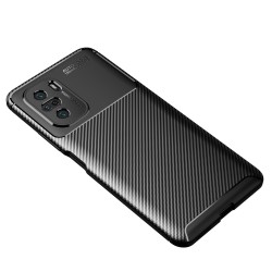 Xiaom Poco F3 Redmi K40 / K40 Pro / K40 Pro+ Mi 11i Удароустойчив Carbon Fiber Калъф и Протектор