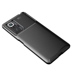Xiaomi Redmi Note 10 Pro / Note 10 Pro Max Удароустойчив Carbon Fiber Калъф и Протектор