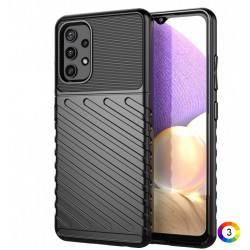 Samsung Galaxy A32 4G Удароустойчив Twill Texture Калъф и Протектор