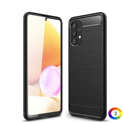 Samsung Galaxy A32 4G Удароустойчив Carbon Fiber Калъф и Протектор