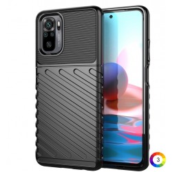 Xiaomi Redmi Note 10 4G / Note 10S  Удароустойчив Twill Texture Калъф и Протектор