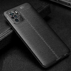 Xiaomi Redmi Note 10 4G / Note 10S Удароустойчив Litchi Skin Калъф и Протектор