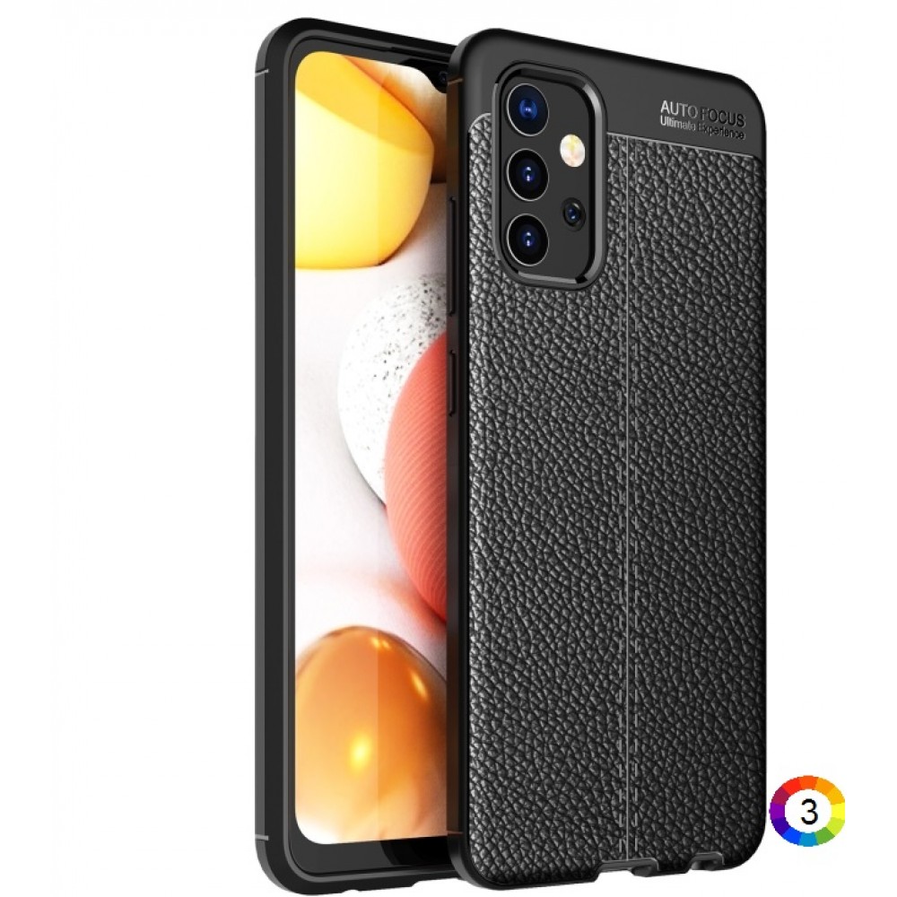 Samsung Galaxy A32 4G Удароустойчив Litchi Skin Калъф и Протектор