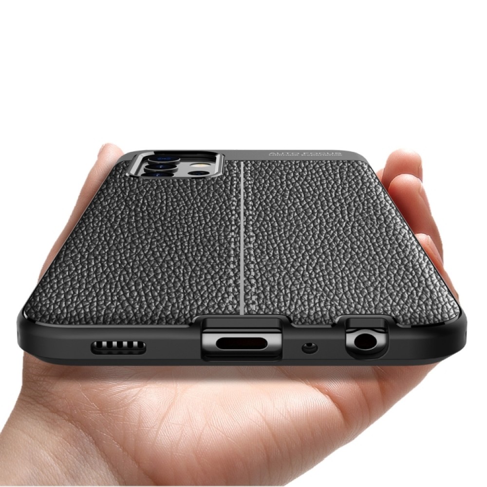 Samsung Galaxy A32 4G Удароустойчив Litchi Skin Калъф и Протектор