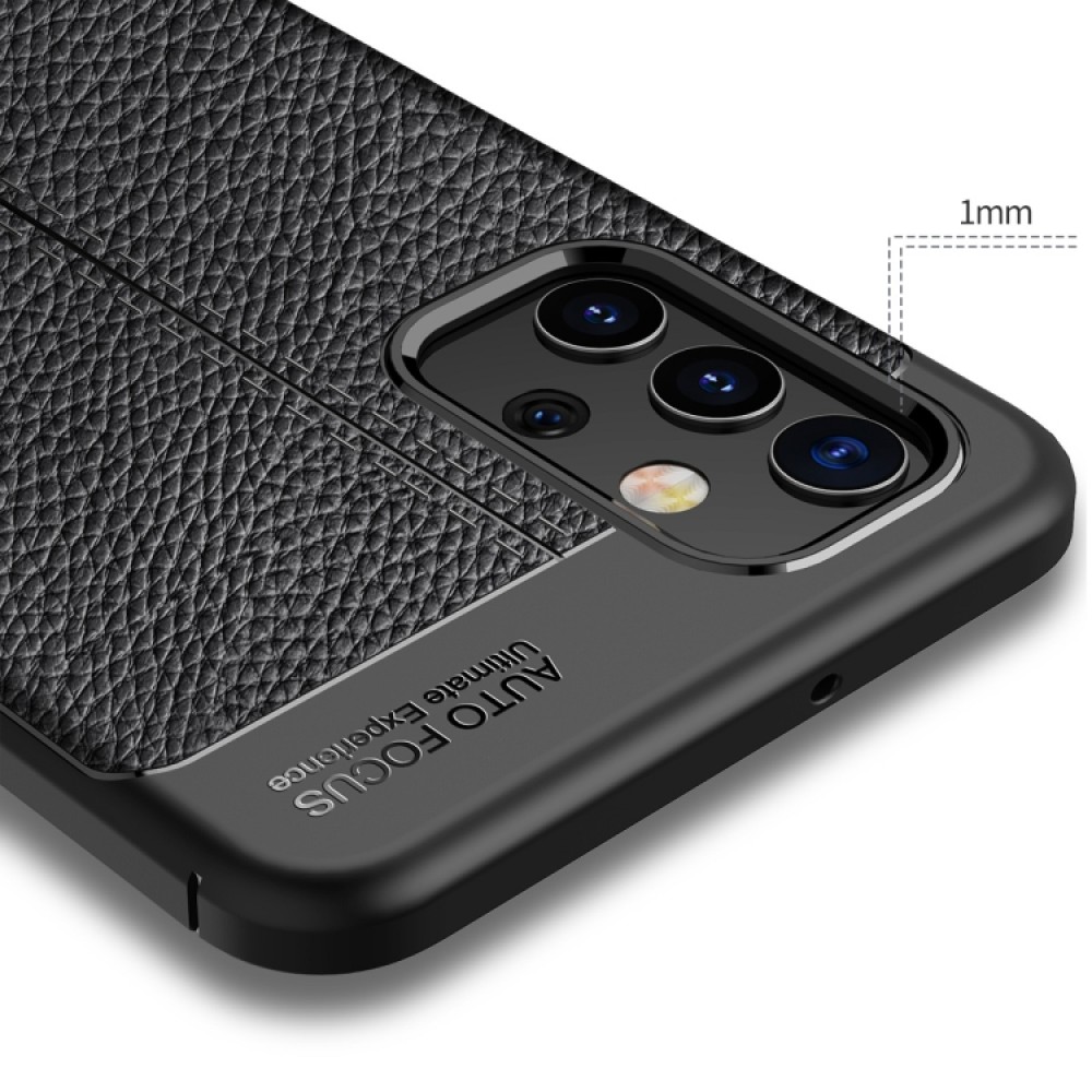 Samsung Galaxy A32 4G Удароустойчив Litchi Skin Калъф и Протектор