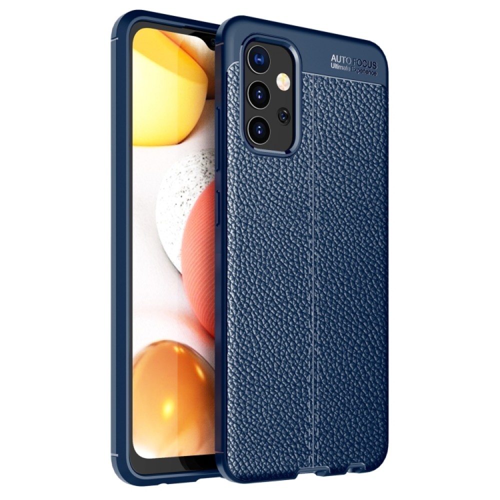 Samsung Galaxy A32 4G Удароустойчив Litchi Skin Калъф и Протектор