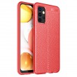 Samsung Galaxy A32 4G Удароустойчив Litchi Skin Калъф и Протектор