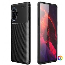 Xiaomi Redmi K40 Gaming Удароустойчив Carbon Fiber Калъф и Протектор