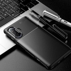 Xiaomi Redmi K40 Gaming Удароустойчив Carbon Fiber Калъф и Протектор