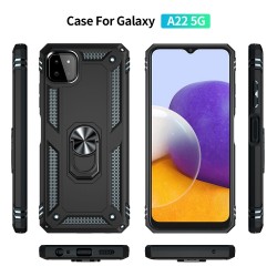 Samsung Galaxy A22 5G Удароустойчив Ring Holder Калъф и Протектор