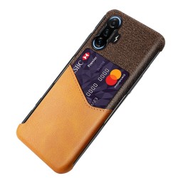 Xiaomi Redmi K40 Gaming Удароустойчив Cloth Texture Кожен Калъф и Протектор