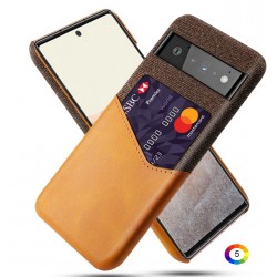 Samsung Galaxy M21 2021 Удароустойчив Cloth Texture Кожен Калъф и Протектор