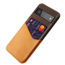 Samsung Galaxy M21 2021 Удароустойчив Cloth Texture Кожен Калъф и Протектор