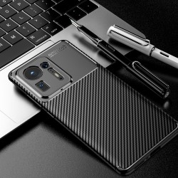 Xiaomi Mi Mix 4 Удароустойчив Carbon Fiber Калъф и Протектор
