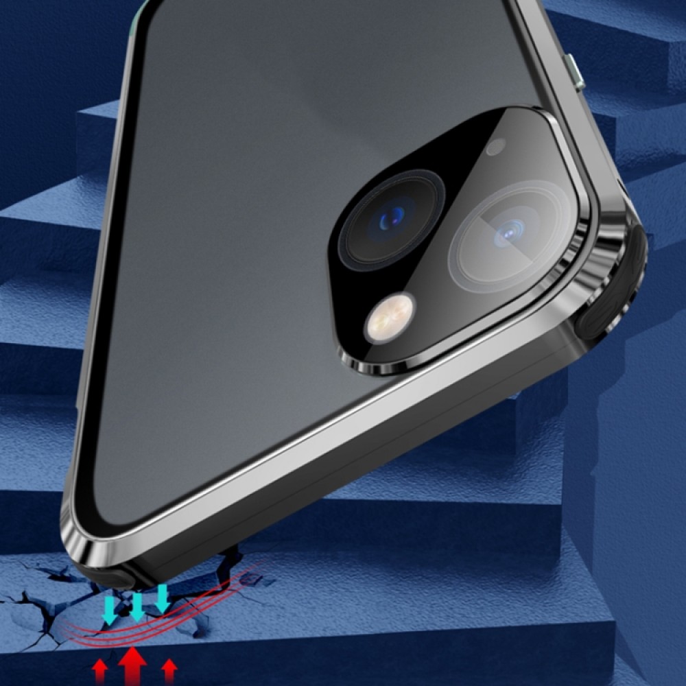 Apple  iPhone 13 Pro Удароустойчив Калъф Metal Frame с Магнит 360 Градуса Защита и Протектор