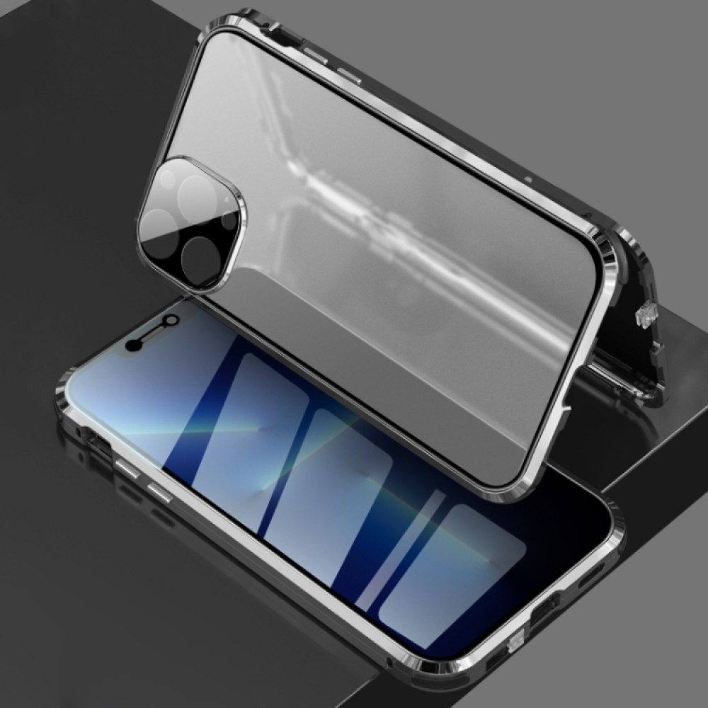 Apple  iPhone 13 Pro Удароустойчив Калъф Metal Frame с Магнит 360 Градуса Защита и Протектор