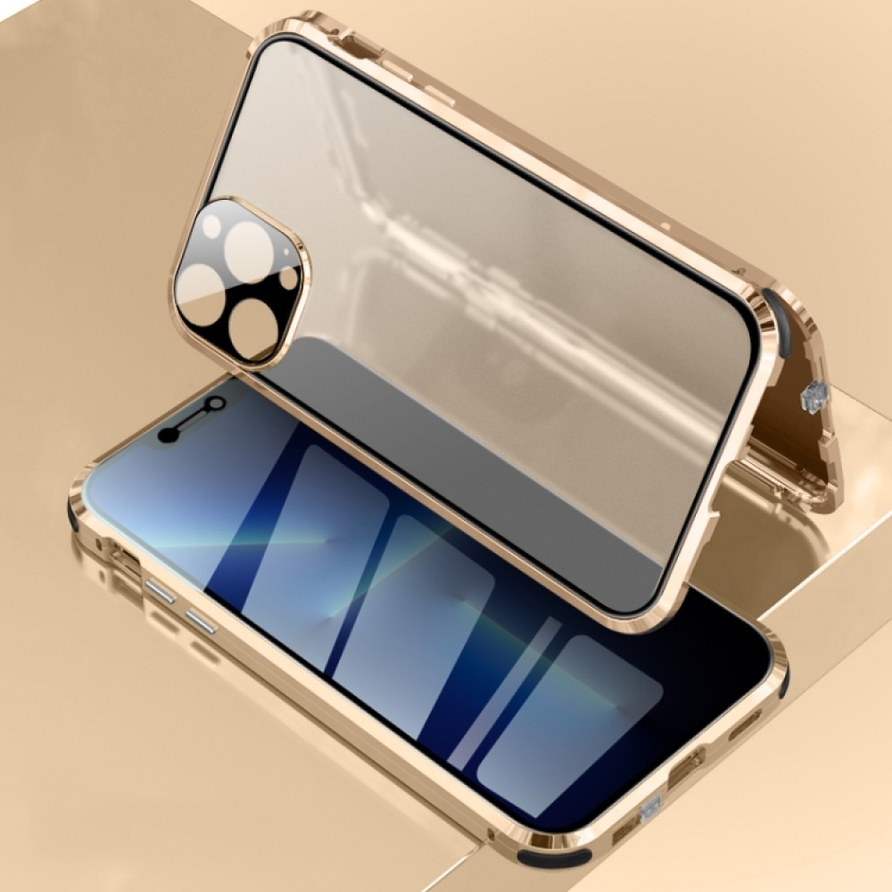 Apple  iPhone 13 Pro Удароустойчив Калъф Metal Frame с Магнит 360 Градуса Защита и Протектор