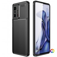 Xiaomi Mi 11T / 11T Pro Удароустойчив Carbon Fiber Калъф и Протектор