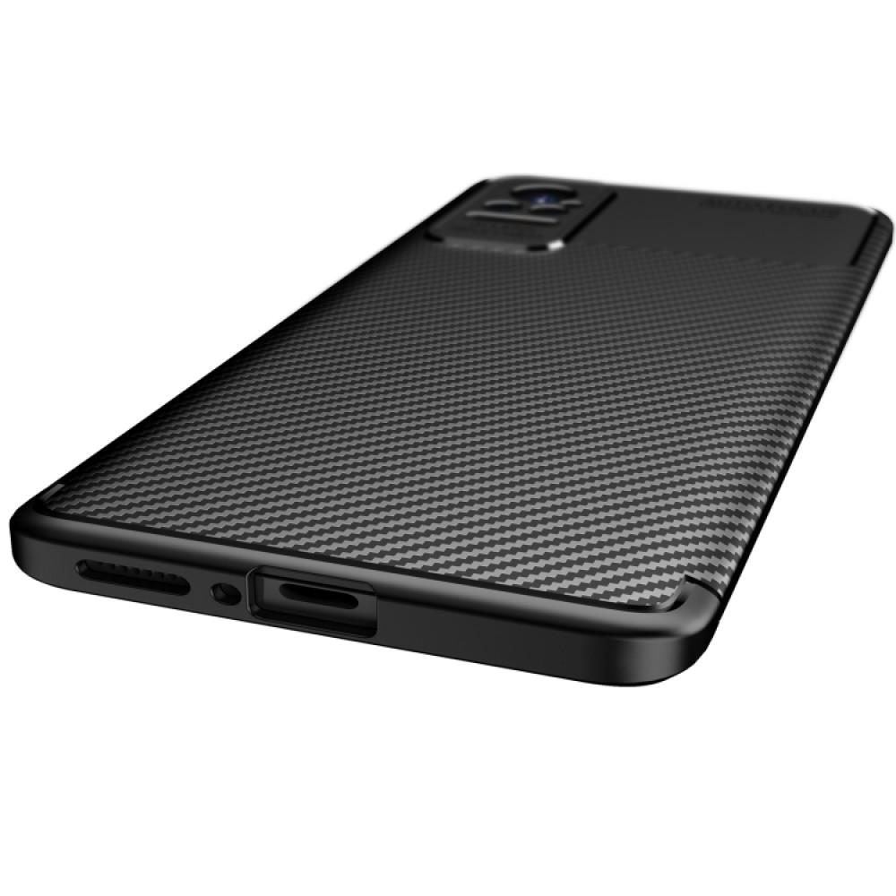 Xiaomi Civi Удароустойчив Carbon Fiber Калъф и Протектор