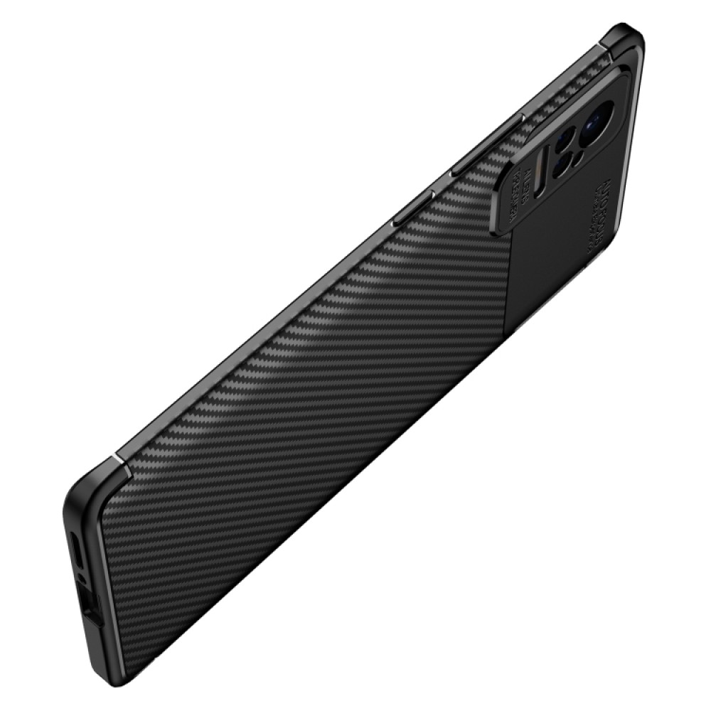 Xiaomi Civi Удароустойчив Carbon Fiber Калъф и Протектор