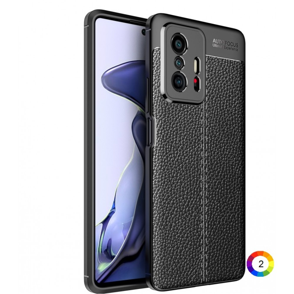 Xiaomi Mi 11T / 11T Pro Удароустойчив Litchi Skin Калъф и Протектор