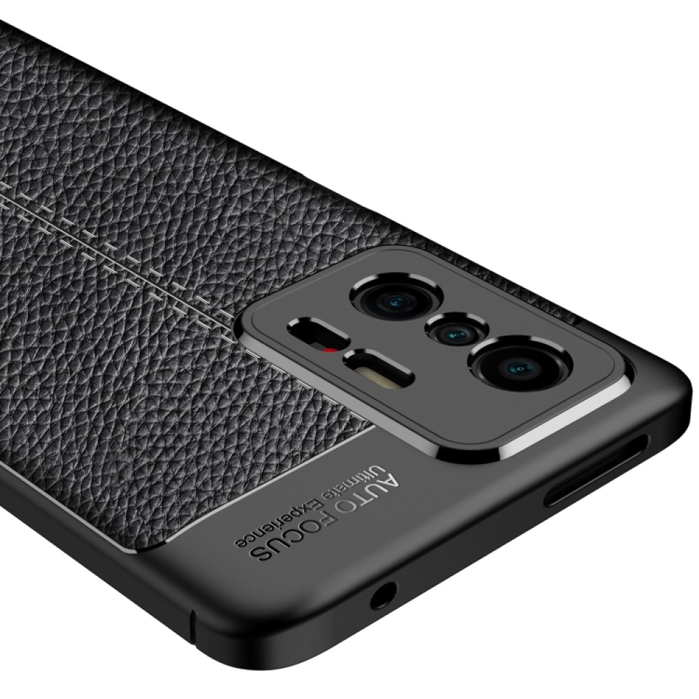 Xiaomi Mi 11T / 11T Pro Удароустойчив Litchi Skin Калъф и Протектор