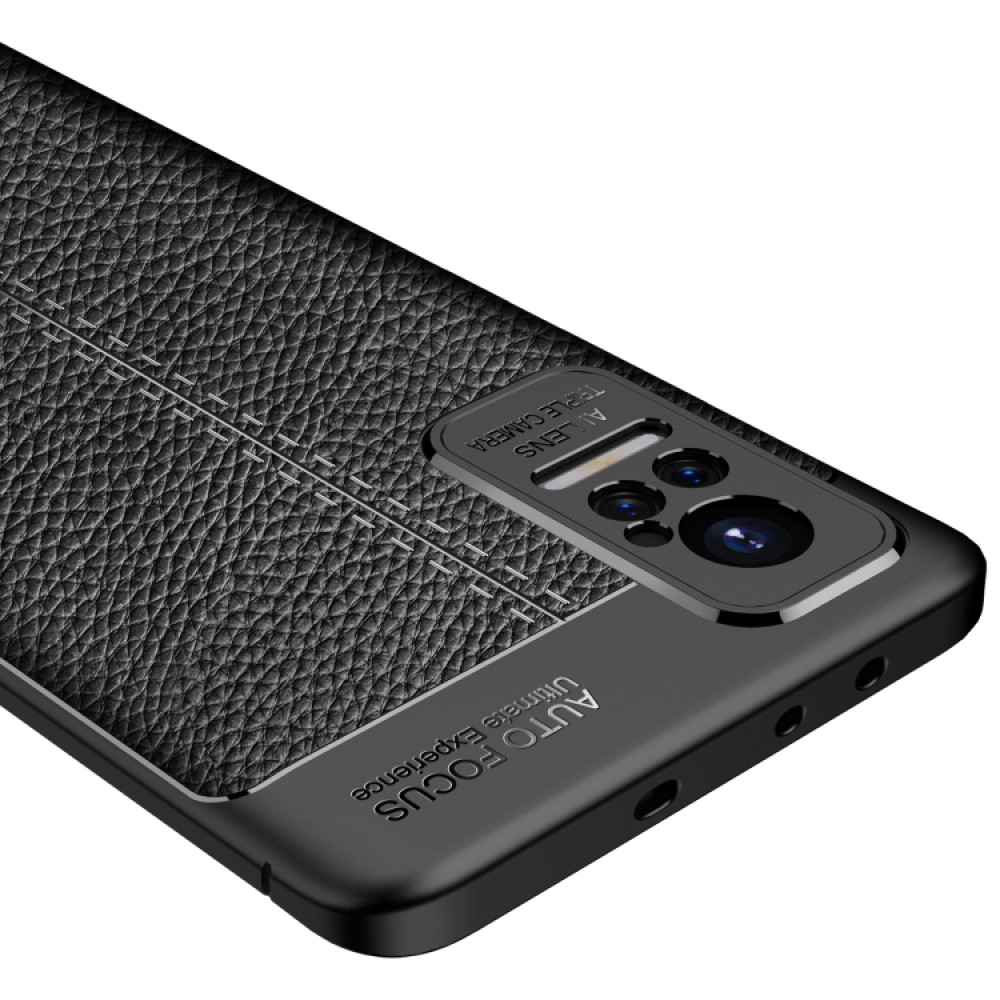 Xiaomi Civi Удароустойчив Litchi Skin Калъф и Протектор