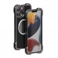 Apple  iPhone 13 Pro Удароустойчив R-JUST RJ51 Hollow Метален Калъф и Протектор 