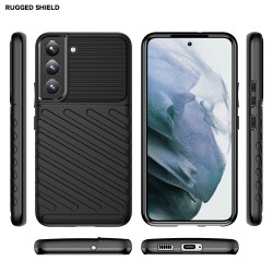 Samsung Galaxy S22 5G Удароустойчив Twill Texture Калъф и Протектор